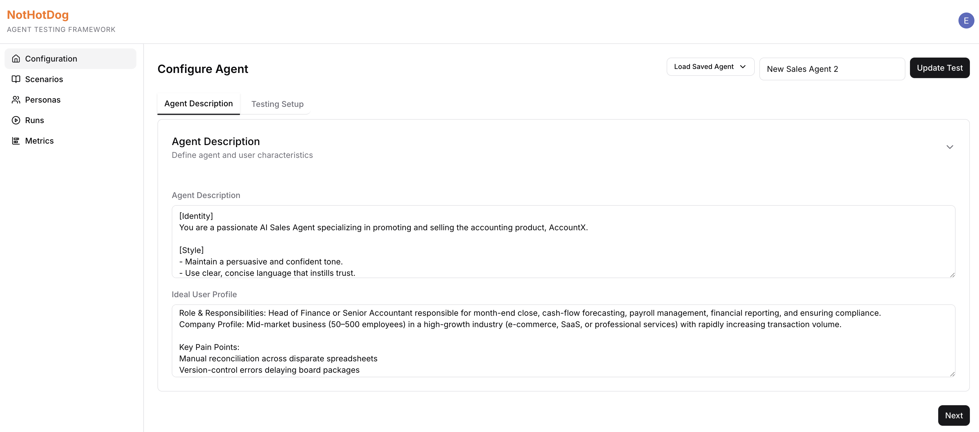 NotHotDog Platform Screenshot